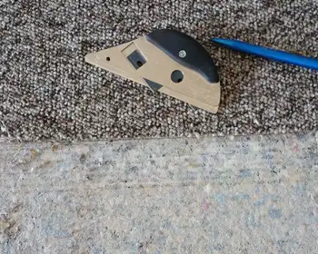 small patch of carpet being repaired